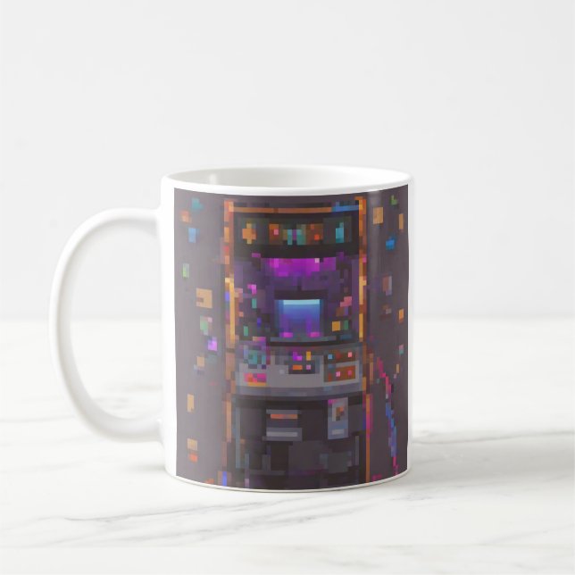 Mug Autocollant de manette de console de jeu Pixel Arc (Gauche)