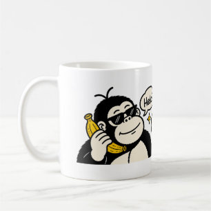 Mug Autocollant de téléphone banane gorille drôle