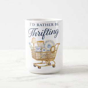 Mug Autocollant 'Je préfère chiner'