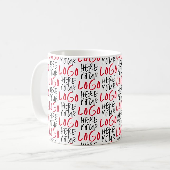 Mug Autocollants de logo personnalisés | Marque d'entr (Devant gauche)