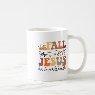 Mug Automne automne Jésus Il n'a jamais Feuilles femme