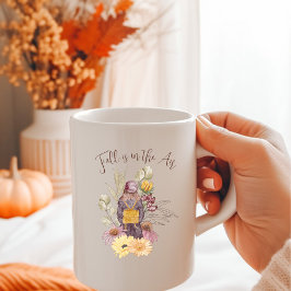 Mug Automne dans l'air Boho personnalisé aquarelle