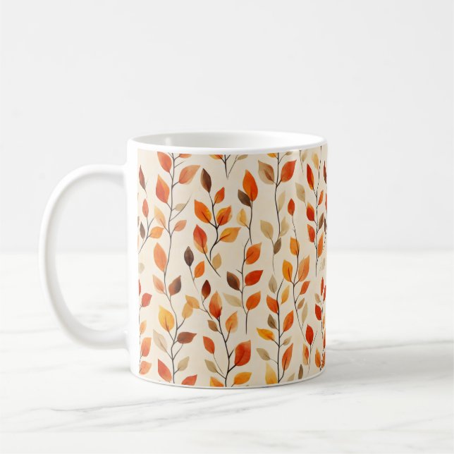 Mug Automne Feuilles Automne Motif (Gauche)