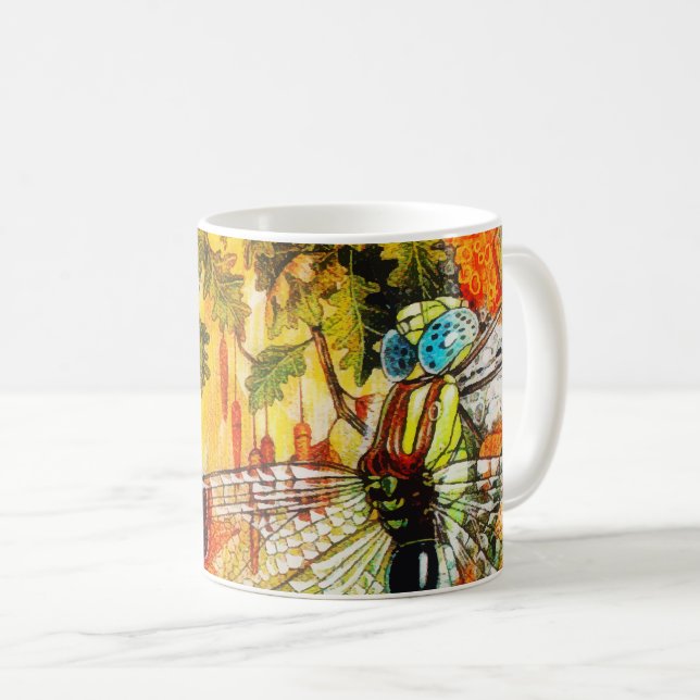 Mug Automne Forêt sauvage dragon Voler (Devant droit)
