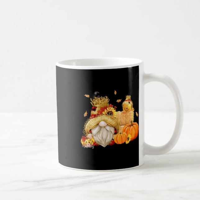 Mug Automne Gnome Scarecrow Gnome Automne Halloween Th (Droite)