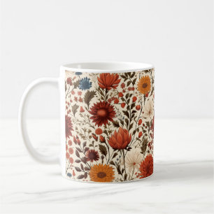 Mug Automne Moderne Automne Botanique Floral