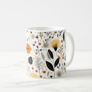Mug Automne Moderne Boho Automne Botanique Floral
