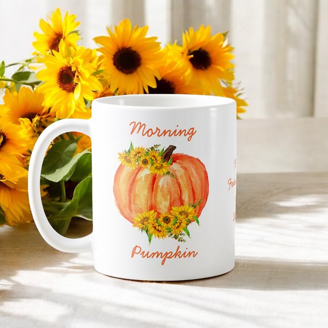 Mug Automne Orange Citrouille Thanksgiving Friendsgivi (Créateur téléchargé)