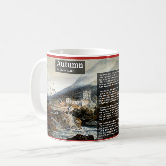 Mug Automne par la poésie de John Clare (Devant gauche)
