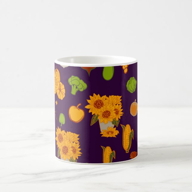 Mug Automne Récolte Saine Veggie Et Fruits (Centre)