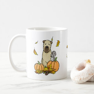 Mug Automne Roue Terrier (blé 1b2) Citrouille mignon