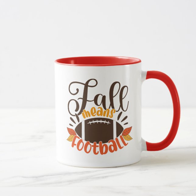 Mug Automne signifie football (Droite)