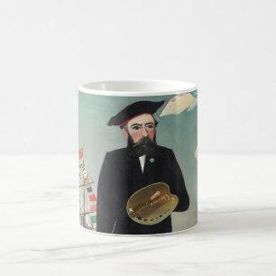 Mug Autoportrait en paysage 1890, Henri Rousseau