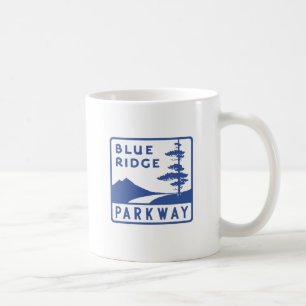 Mug Autoroute Blue Ridge Parkway Route Retro