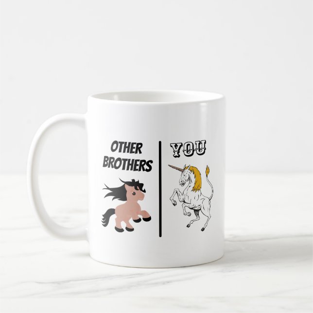 Mug Autres Cadeaux Frères, Drôle Cadeau Frère, (Gauche)