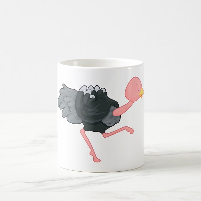 Mug Autruche en course (Créateur téléchargé)