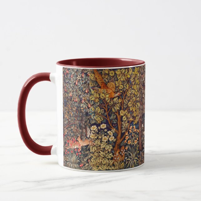 Mug AUTUMN FOREST ANIMALS Haricots, faisan, Brown Flor (Gauche)