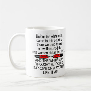 Mug Avant l'homme blanc sont venus les 2 Etats-Unis