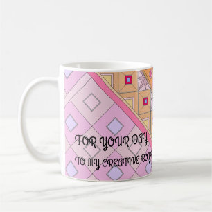 MUG AVEC ART ROSE DE FLEURS À BOYFRIEND