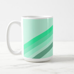 Mug avec bandes vertes sereines