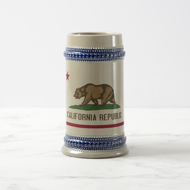 Mug avec Drapeau de Californie Etat -USA (Centre)