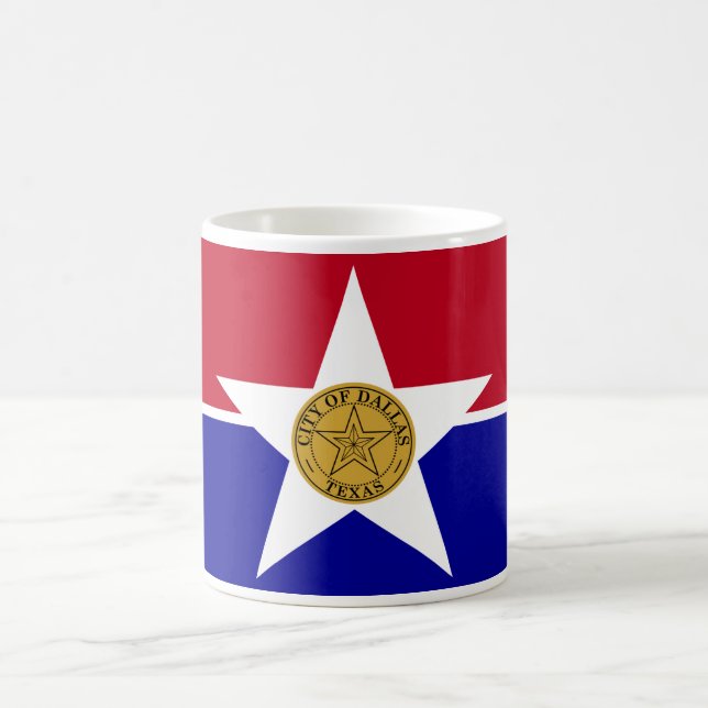 Mug avec Drapeau de Dallas, USA (Centre)