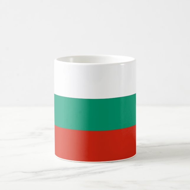 Mug avec drapeau de la Bulgarie (Centre)