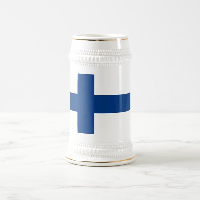 Mug avec drapeau de la Finlande (Centre)