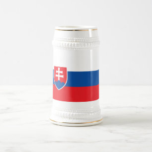 Mug avec drapeau de la Slovaquie