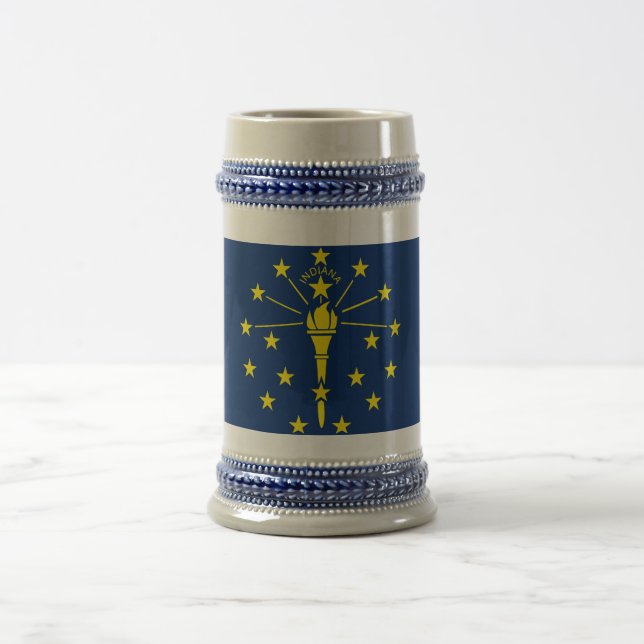 Mug avec drapeau de l'état de l'Indiana -USA (Centre)