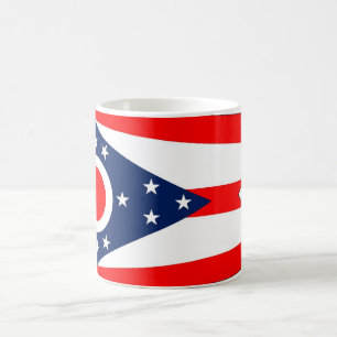 Mug avec drapeau de l'Etat de l'Ohio - USA