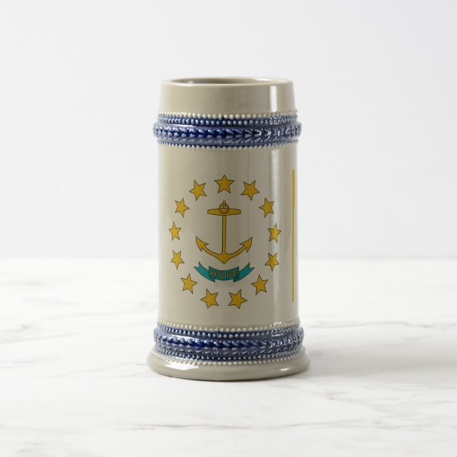 Mug avec drapeau de l'Etat de Rhode Island -USA (Centre)