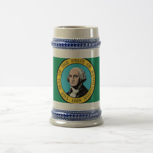 Mug avec Drapeau de l'Etat de Washington -USA