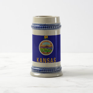 Mug avec drapeau de l'Etat du Kansas -USA