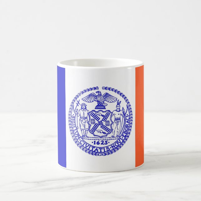 Mug avec Drapeau de New York - USA (Centre)