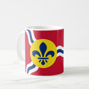 Mug avec Drapeau de Saint-Louis, Missouri