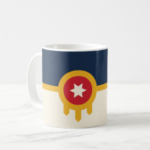 Mug avec drapeau de Tulsa, Oklahoma