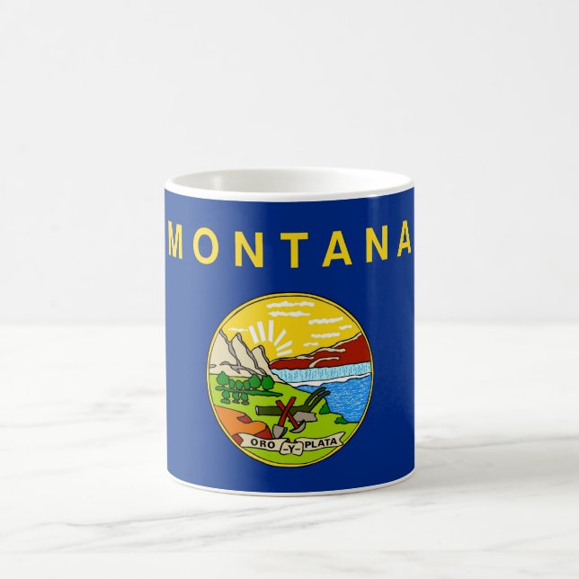Mug avec Drapeau du Montana Etat - USA (Centre)