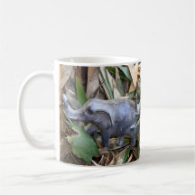 Mug avec éléphants et conception de bambou