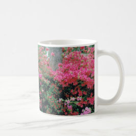 Mug avec fleurs d'azalée rose vif