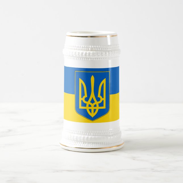Mug avec le drapeau de l'Ukraine (Centre)