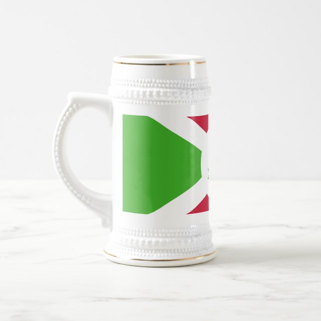 Mug avec le drapeau du Burundi (Gauche)