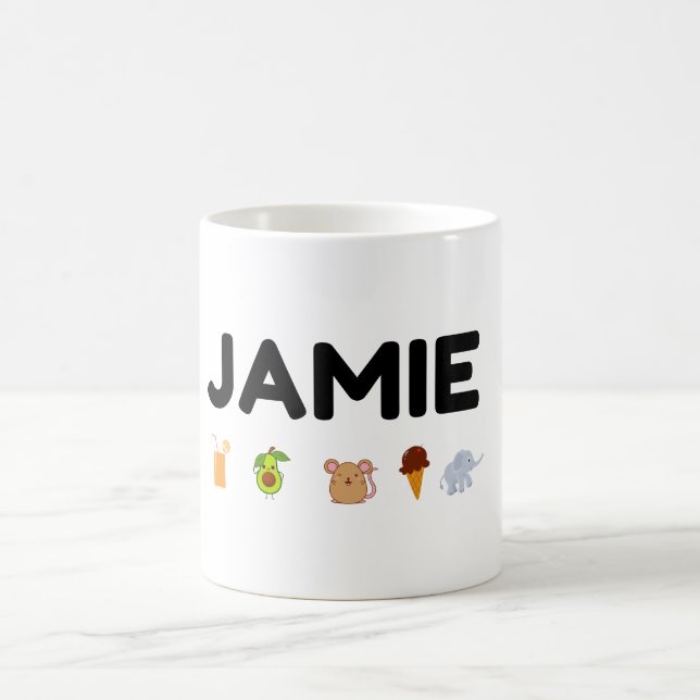 mug avec le nom Jamie (Centre)