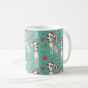 Mug Avec le texte Whippet Wonderland Noël