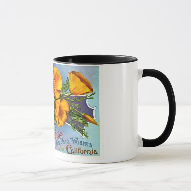 Mug Avec les meilleurs souhaits de nouvelle année de (Droite)