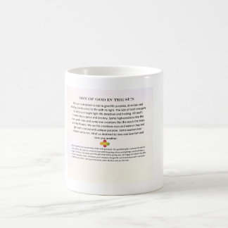 Mug avec poème Fils de Dieu dans le Soleil
