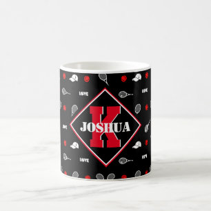 Mug Avec son nom 🎾 tennis noir et blanc 🎾