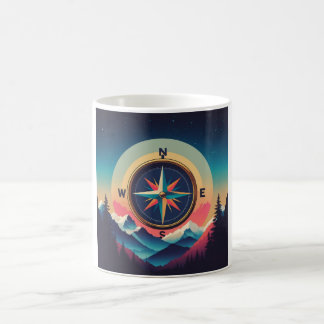 Mug Aventure de la boussole de la galaxie rétro - Mini