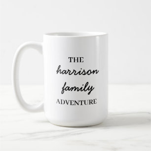 Mug Aventures de famille Original Minimaliste Moderne
