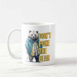 Mug Avertissement amical : 'Ne pique pas la blague drô